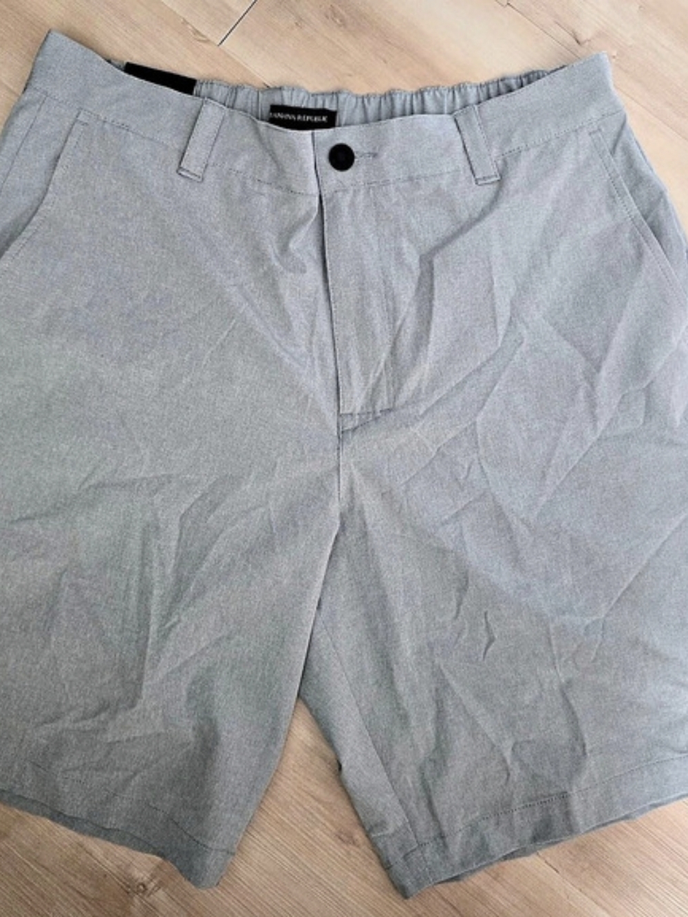 Banana Republic Comfort Flat Front Short Gray Men's Shorts Waist 36 NWT